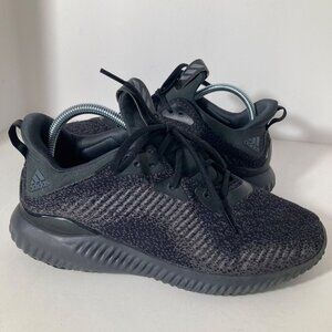 Mens Adidas Alpha Bounce Running Shoes Sneakers‎ Black Gray 8.5